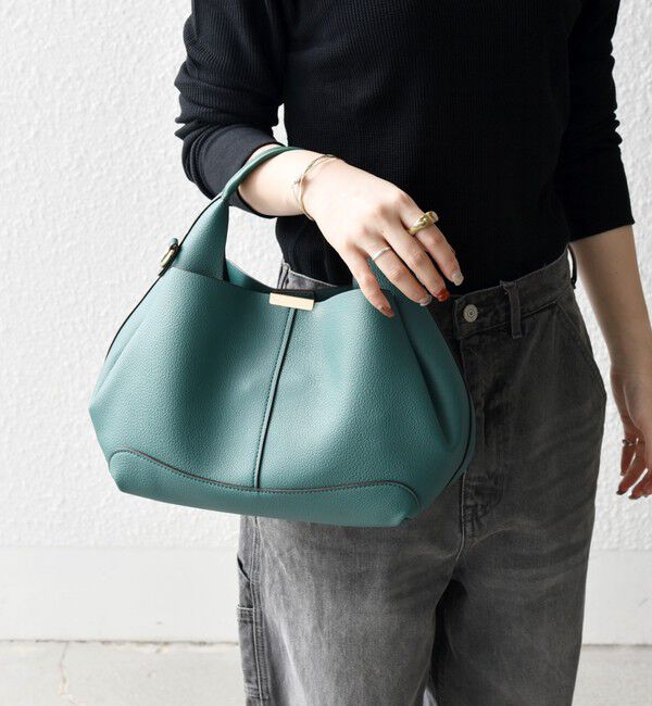 SHIPS any「《一部追加予約》SHIPS any: ゴールド プレート ワンハンドル 2WAY バッグ」|ショルダー・メッセンジャー|