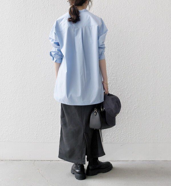 SHIPS any「SHIPS any:〈洗濯機可能〉USAコットン 裏起毛 サイドライン スカート」|スカート|