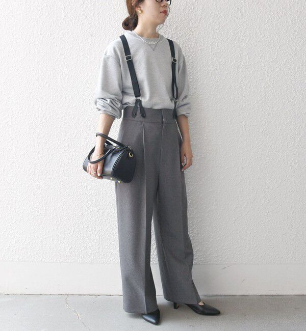 SHIPS any「SHIPS any:〈洗濯機可能〉マニッシュ サスペンダー ワイド パンツ 24FW」|その他|