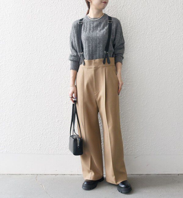 SHIPS any「SHIPS any:〈洗濯機可能〉マニッシュ サスペンダー ワイド パンツ 24FW」|その他|