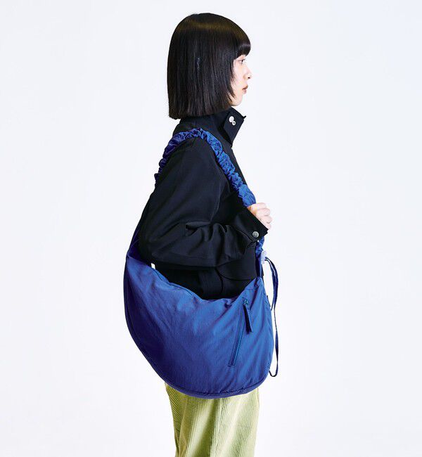 SHIPS「City Ambient Products: クランプル ムーン ギャザーショルダー バッグ」|ショルダー・メッセンジャー|