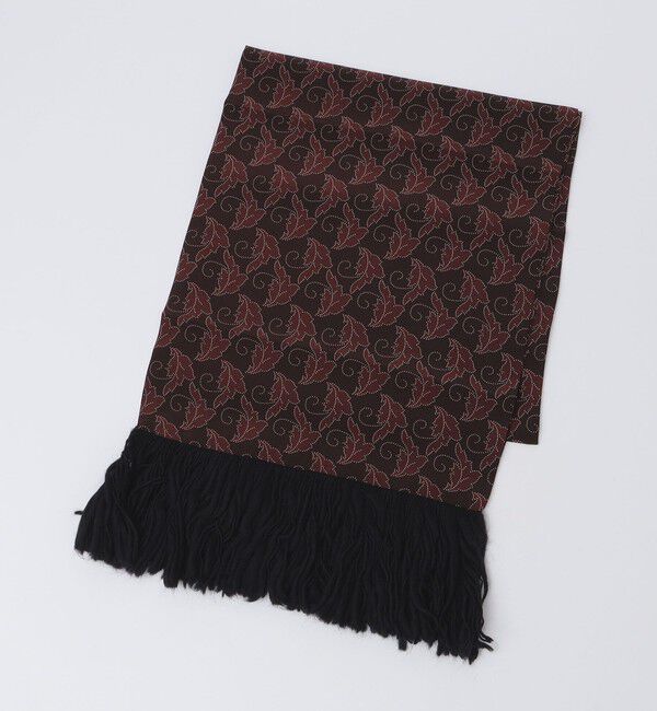 SHIPS「【SHIPS別注】STEFANO CAU: リーフモチーフ フリンジ ストール」|ストール|