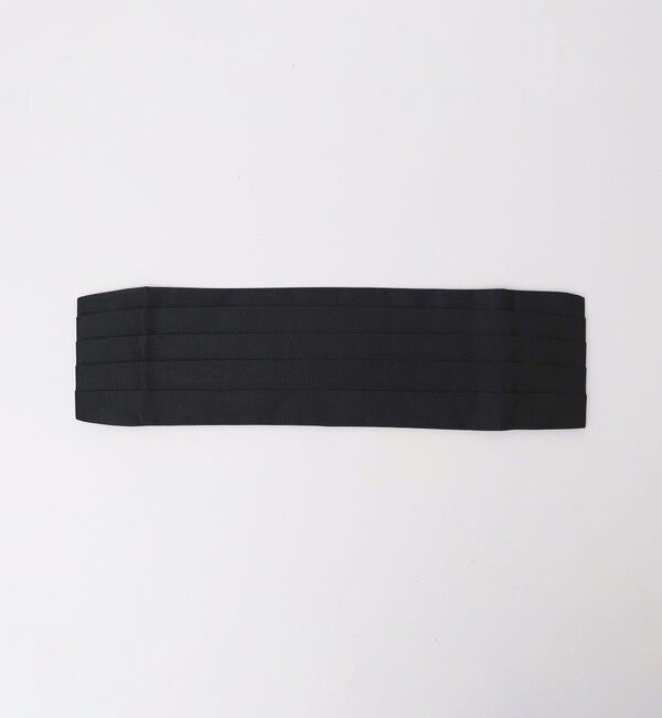 SHIPS「Stefano Cau: シルク バスケット カマーバンド」|その他|ブラック