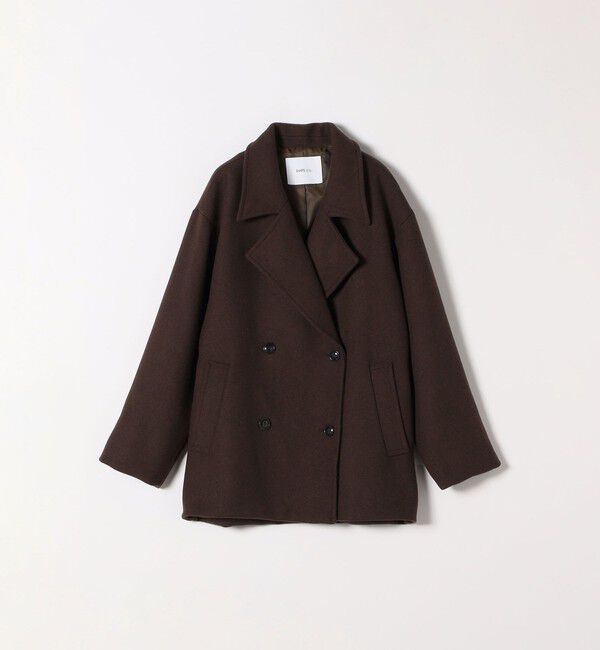 SHIPS any「SHIPS any: ウール ミックス コクーン ショート Pコート」|その他|