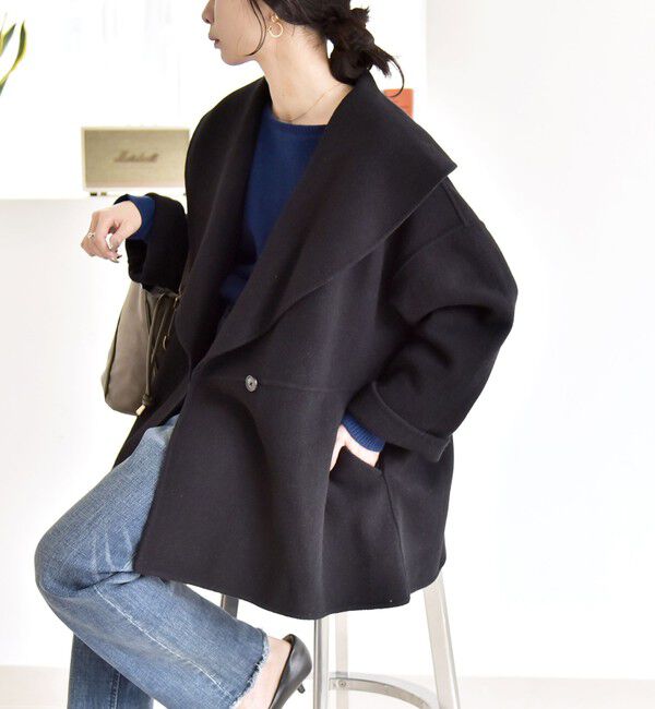 quaranciel「quaranciel: リバー ケープ ショート コート 25AW」|その他|