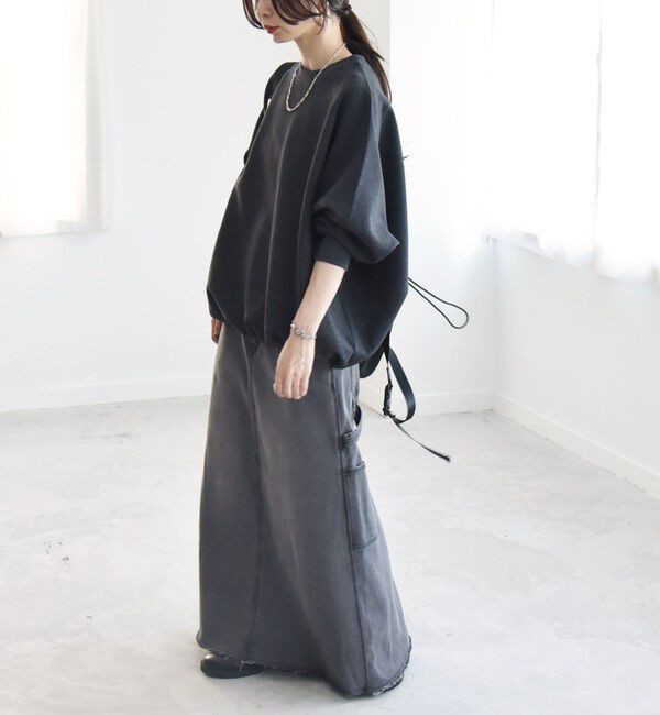 quaranciel「quaranciel:〈洗濯機可能〉ポンチ ドロスト ルーズ プルオーバー」|スウェット・ジャージ|