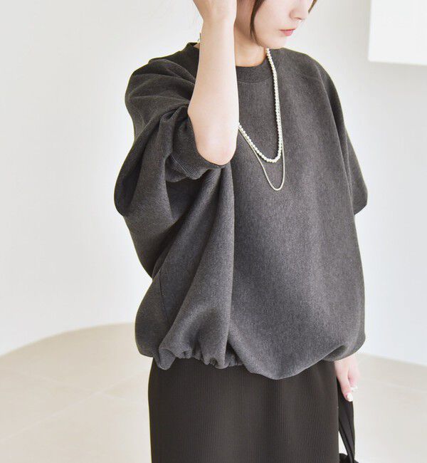 quaranciel「quaranciel:〈洗濯機可能〉ポンチ ドロスト ルーズ プルオーバー」|スウェット・ジャージ|