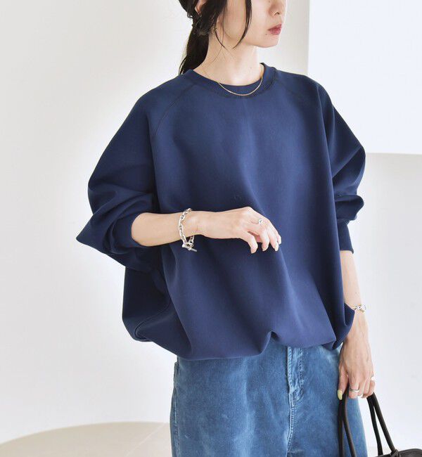 quaranciel「quaranciel:〈洗濯機可能〉ポンチ ドロスト ルーズ プルオーバー」|スウェット・ジャージ|