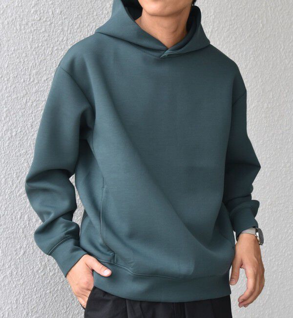 SHIPS any「SHIPS any: カラー ダンボール スナップ プルオーバー パーカー 25AW◇」|パーカー|グリーン