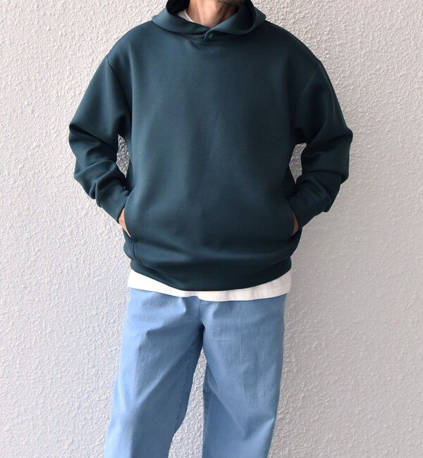 SHIPS any「SHIPS any: カラー ダンボール スナップ プルオーバー パーカー 25AW◇」|パーカー|オリーブ