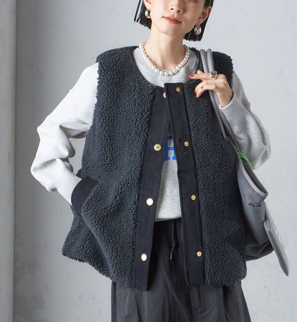 SHIPS for women「Barbour:DULSIE LINER」|ベスト・ジレ|ブラック