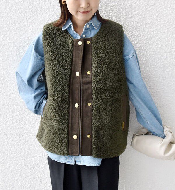 SHIPS for women「Barbour:DULSIE LINER」|ベスト・ジレ|オリーブ