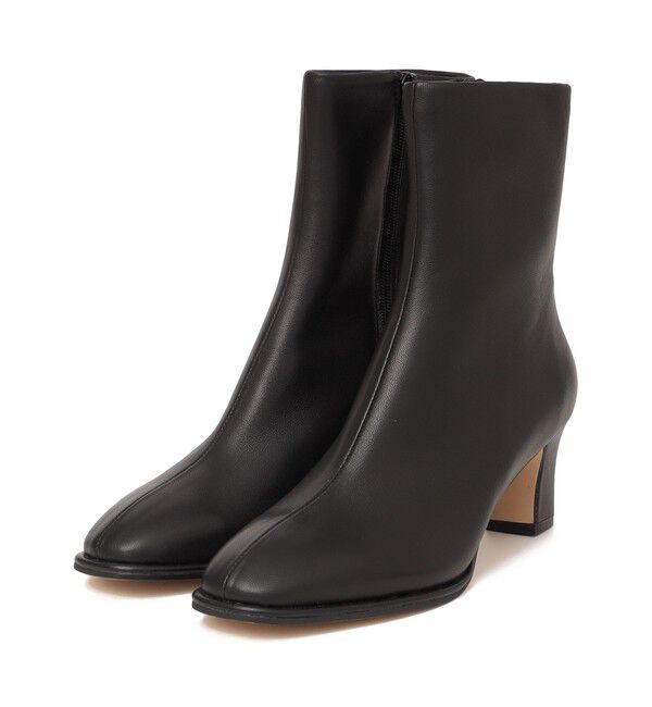 SHIPS for women「ラム レザー ストレッチ ショート ブーツ」|ショートブーツ|