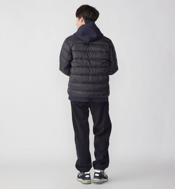 SHIPS「【WEB限定/SHIPS別注】TAION: ロゴワッペン ナイロン クルーネック インナーダウン カーディガン」|ダウン|