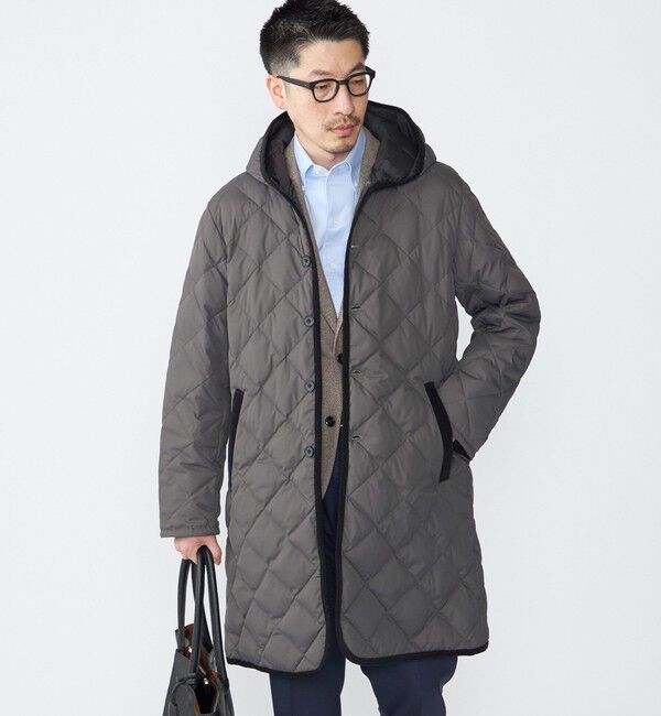 SHIPS「【WEB限定/SHIPS別注】TAION:〈手洗い可能〉ダウン キルティング フードコート」|ダウン|