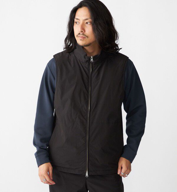 SHIPS「SHIPS:〈手洗い可能〉Octa(R)CPCP(R) スタンドカラー ジップ ベスト」|ダウンベスト・ベスト|