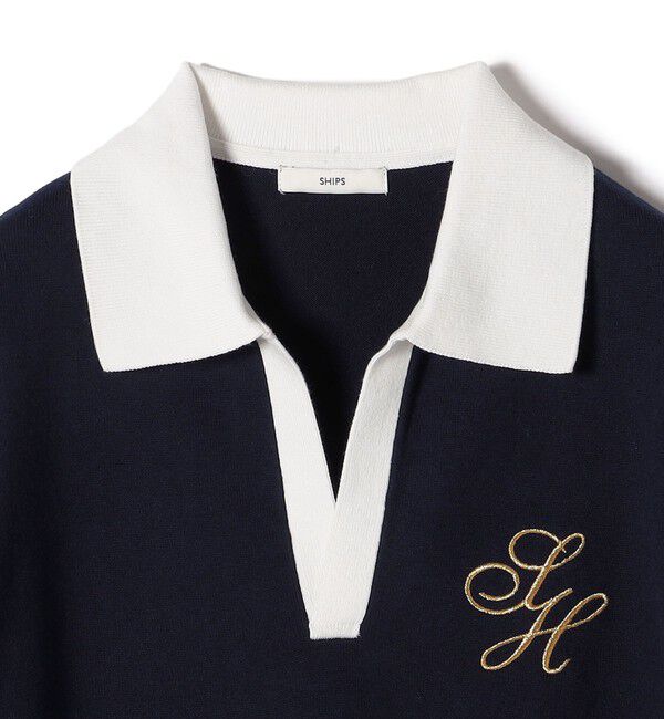 SHIPS for women「〈手洗い可能〉エンブレム ラガー ニット」|ニット・セーター|