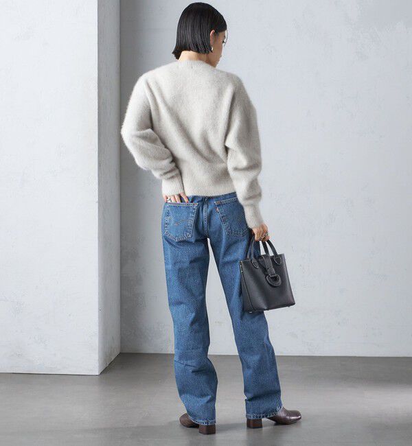 SHIPS for women「〈手洗い可能〉ビジュー FOX クルーネック プルオーバー」|ニット・セーター|