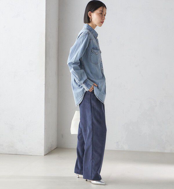 SHIPS for women「ROCKMOUNT:〈洗濯機可能〉デニム ウエスタン」|シャツ・ブラウス|