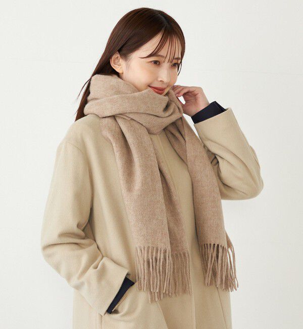 SHIPS Colors 「SHIPS Colors:〈手洗い可能〉 ウール ソリッド ストール」|マフラー|