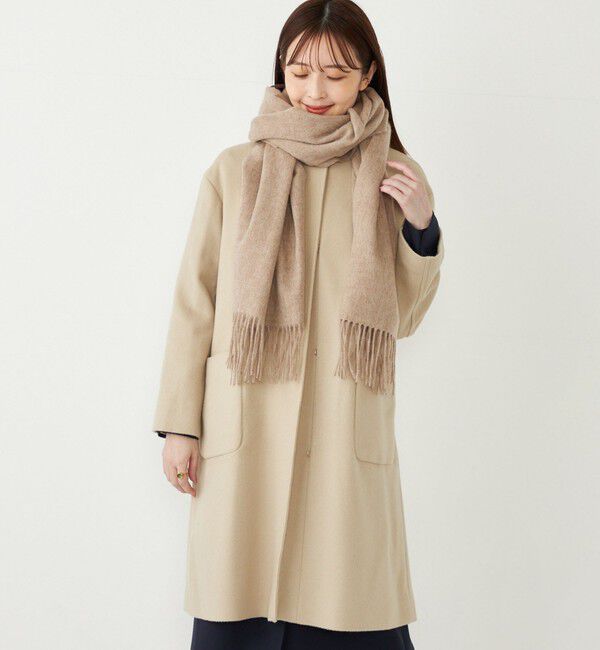 SHIPS Colors 「SHIPS Colors:〈手洗い可能〉 ウール ソリッド ストール」|マフラー|