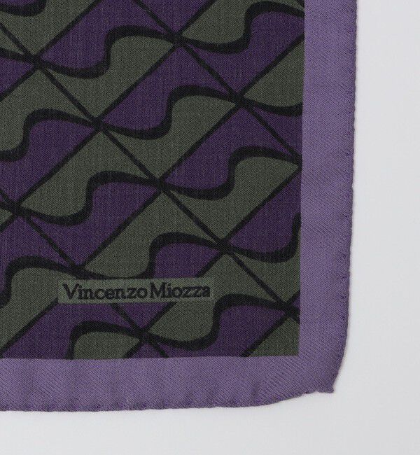 SHIPS「Vincenzo Miozza: ウェーブ スクエア スカーフ」|バンダナ・スカーフ|