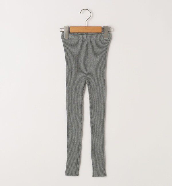 SHIPS KIDS「SHIPS KIDS:100～125cm / リブ レギンス」|レギンス・スパッツ|グレー