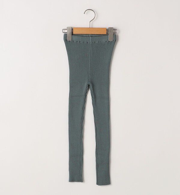 SHIPS KIDS「SHIPS KIDS:100～125cm / リブ レギンス」|レギンス・スパッツ|グリーン