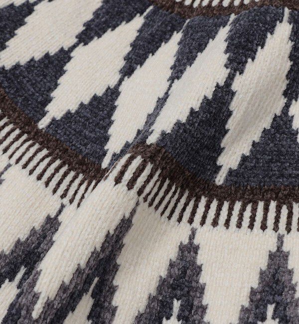 SHIPS Colors 「SHIPS Colors:〈手洗い可能〉ジャカード モール ニット」|ニット・セーター|