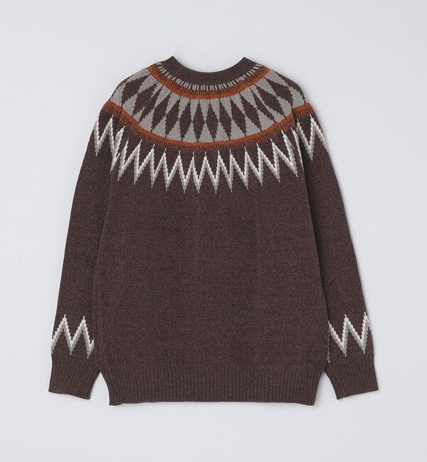 SHIPS Colors 「SHIPS Colors:〈手洗い可能〉ジャカード モール ニット」|ニット・セーター|