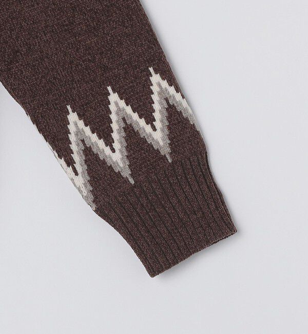 SHIPS Colors 「SHIPS Colors:〈手洗い可能〉ジャカード モール ニット」|ニット・セーター|