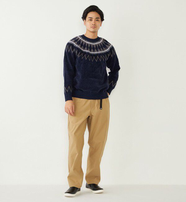 SHIPS Colors 「SHIPS Colors:〈手洗い可能〉ジャカード モール ニット」|ニット・セーター|