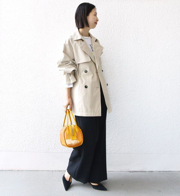 SHIPS for women「〈撥水加工〉ドロスト ショート トレンチ コート」|トレンチコート|