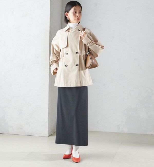 SHIPS for women「〈撥水加工〉ドロスト ショート トレンチ コート」|トレンチコート|