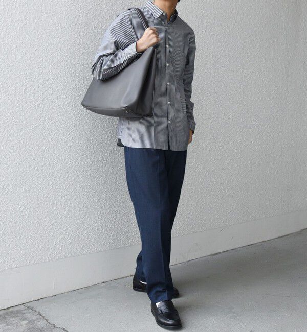 SHIPS any「SHIPS any: スプリット レザー トートバッグ (クラッチバッグ付き) 26SS◆」|トートバッグ|