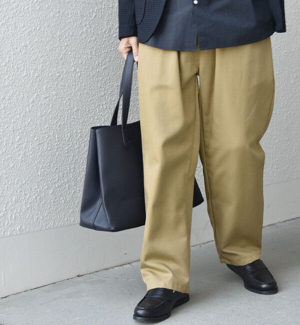 SHIPS any「SHIPS any: スプリット レザー トートバッグ (クラッチバッグ付き) 26SS◆」|トートバッグ|