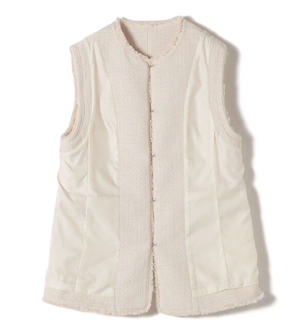 SHIPS for women「スラブ ツイード ロング ジレ（セレモニー対応可）」|ベスト・ジレ|