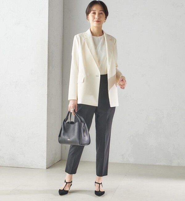 SHIPS for women「〈手洗い可能〉ツイル ダブル ジャケット（セットアップ対応）」|テーラードジャケット|