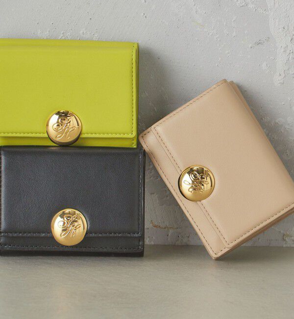 SHIPS for women「イタリアンレザー ゴールドパーツ 三つ折り 財布」|財布|