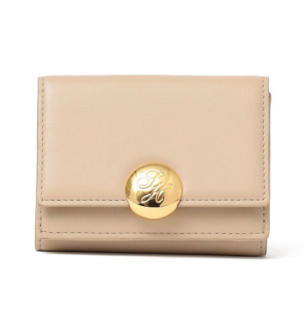 SHIPS for women「イタリアンレザー ゴールドパーツ 三つ折り 財布」|財布|