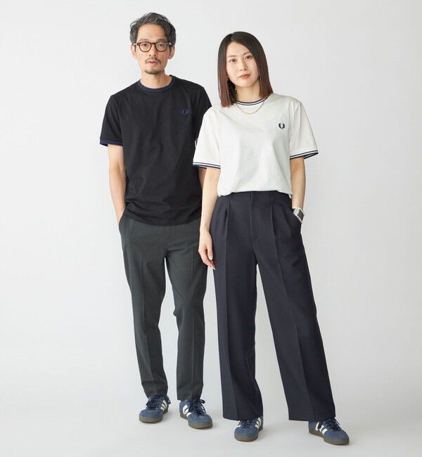 SHIPS「【SHIPS別注】FRED PERRY: M1588 TWIN TIPPED Tシャツ」|Tシャツ・カットソー|