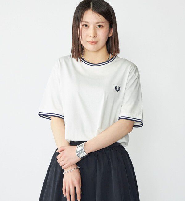 SHIPS「【SHIPS別注】FRED PERRY: M1588 TWIN TIPPED Tシャツ」|Tシャツ・カットソー|