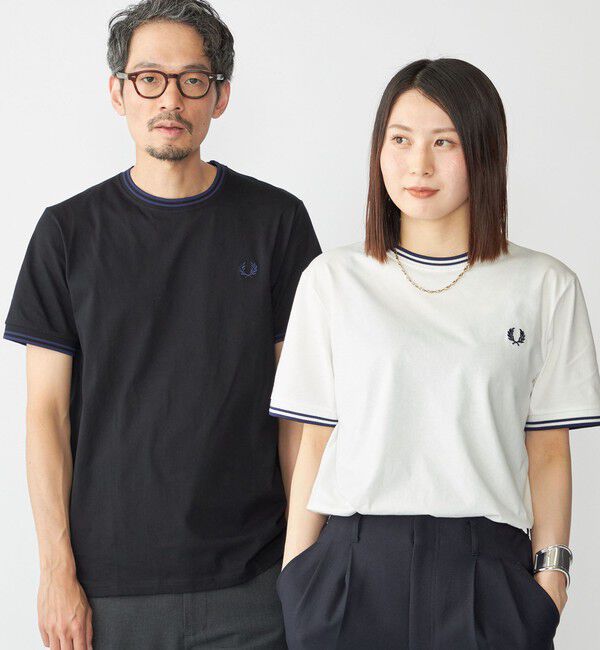 SHIPS「【SHIPS別注】FRED PERRY: M1588 TWIN TIPPED Tシャツ」|Tシャツ・カットソー|