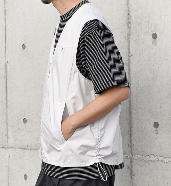 SHIPS any「SHIPS any:〈撥水加工〉DICROS スピンドル ゲーム ベスト(セットアップ対応)◇」|ダウンベスト・ベスト|ナチュラル