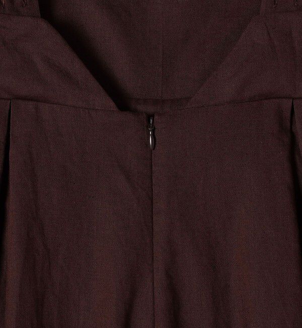 SHIPS any「SHIPS any:〈洗濯機可能〉リネン ミックス タック ワイド サロペット」|オールインワン|