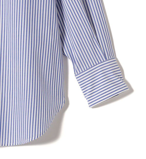 SHIPS for women「SHIPS Primary Navy Label:コットン タイプライター ビッグ シャツ」|シャツ・ブラウス|