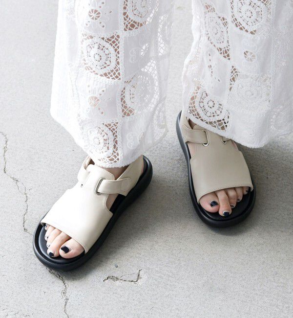 SHIPS any「【SHIPS any別注】eblouna: ベルクロ アッパー カバー サンダル」|サンダル|