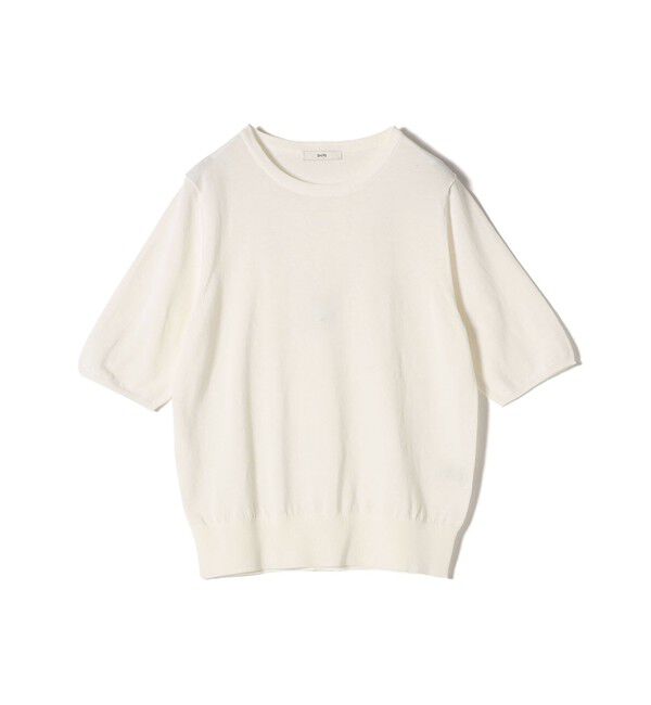 SHIPS for women「〈接触冷感 / 手洗い可能〉アイスコットン ショート スリーブ プルオーバー」|ニット・セーター|
