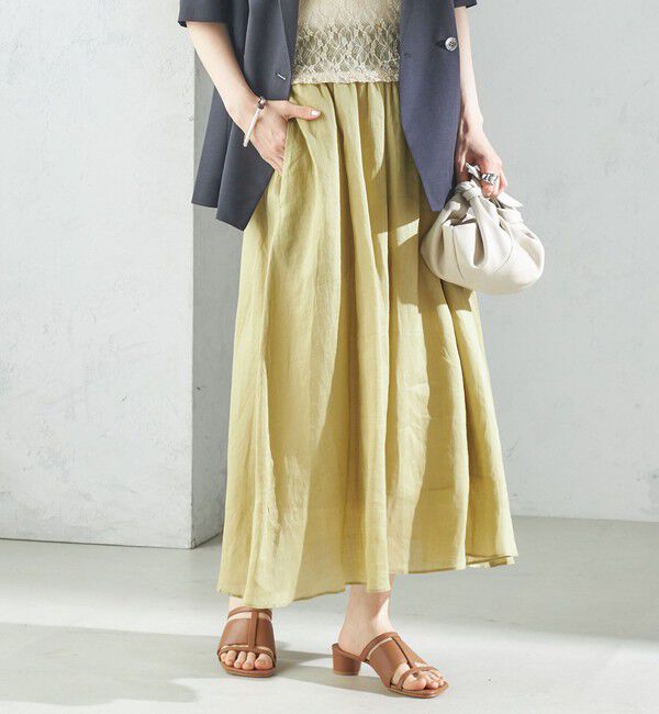 SHIPS for women「〈手洗い可能〉ラミー 4 ウエスト シャーリング スカート」|スカート|