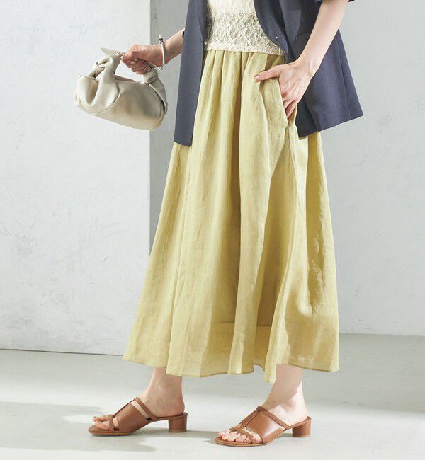 SHIPS for women「〈手洗い可能〉ラミー 4 ウエスト シャーリング スカート」|スカート|